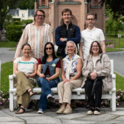 Styret i Drammen MDG, nedenfor Bragernes Kirke i sentrum.